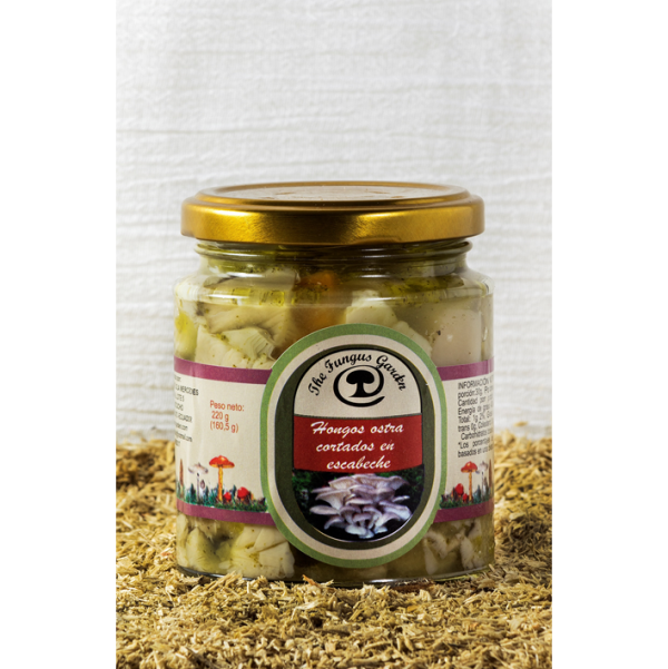 Frasco de Escabeche de Hongos Ostra Natural