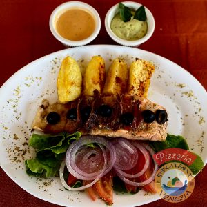 Salmón alla Ligure